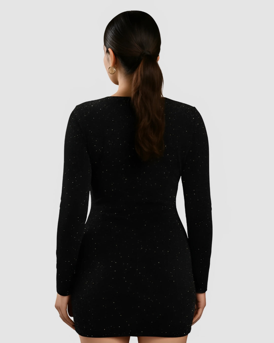 Black Sparkle Mini Dress