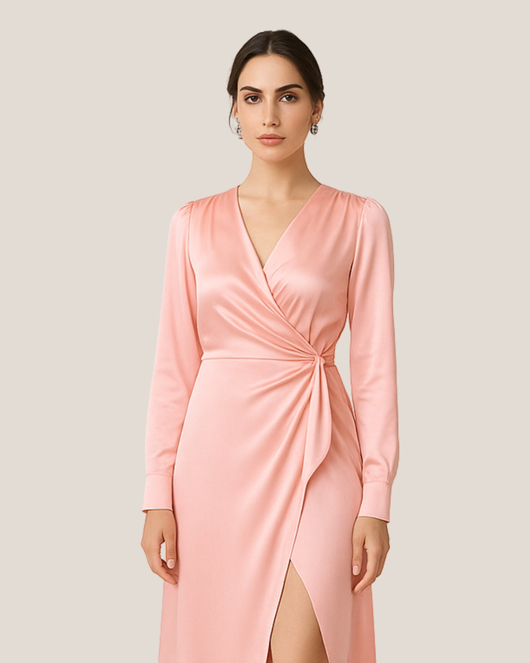 Romantic Rose Wrap Dress