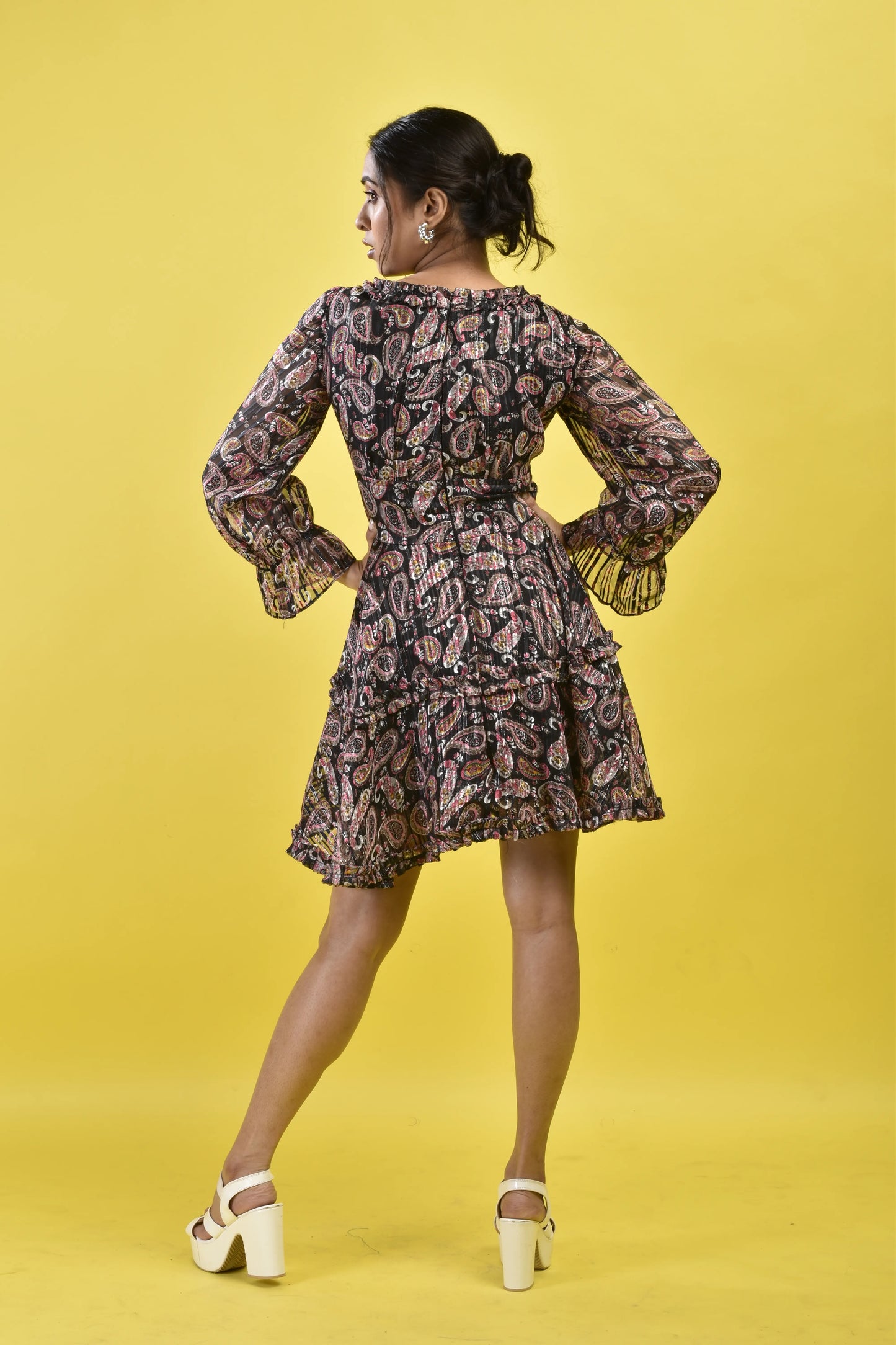 Zari Paisley Flare Dress