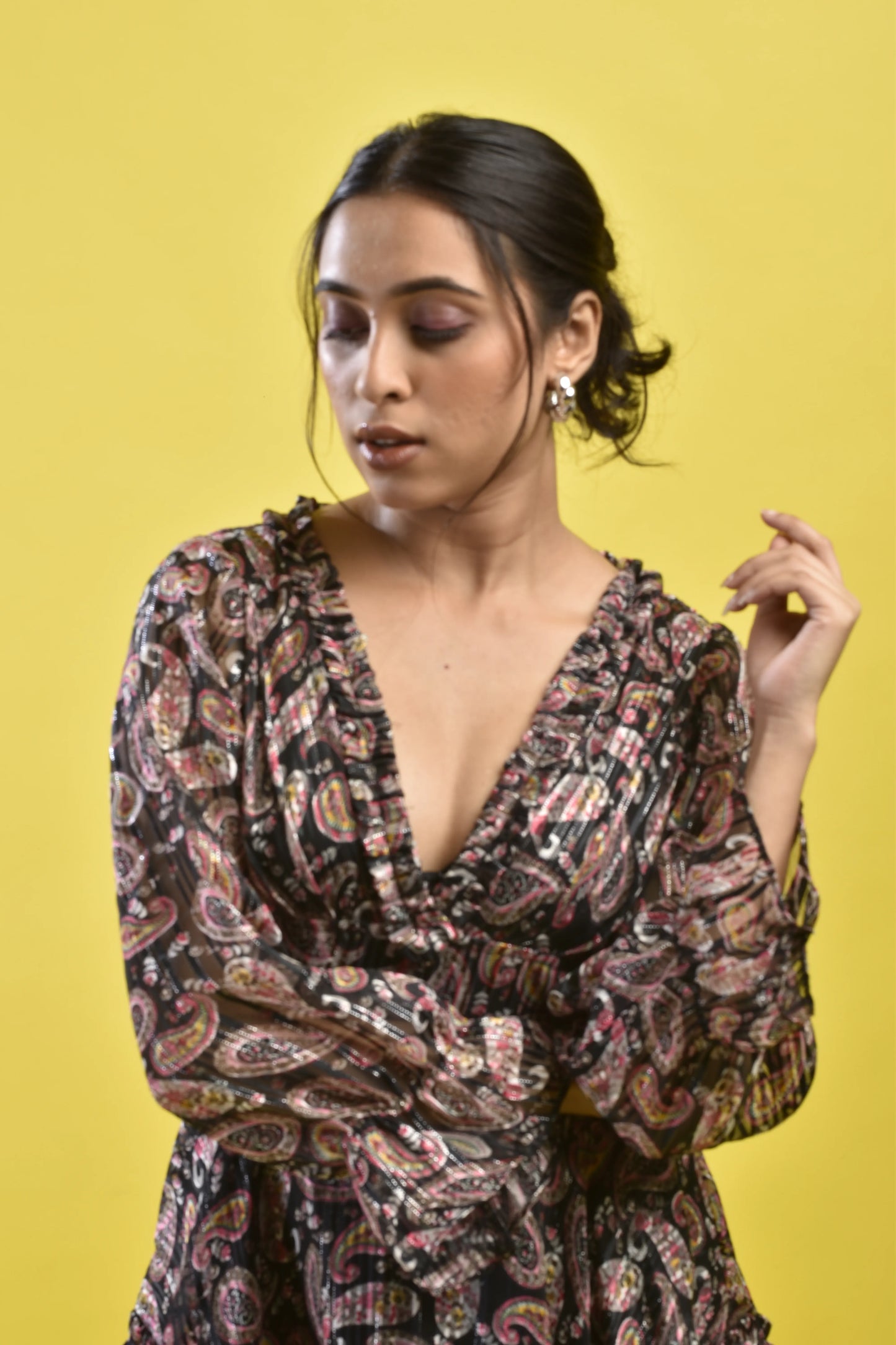 Zari Paisley Flare Dress