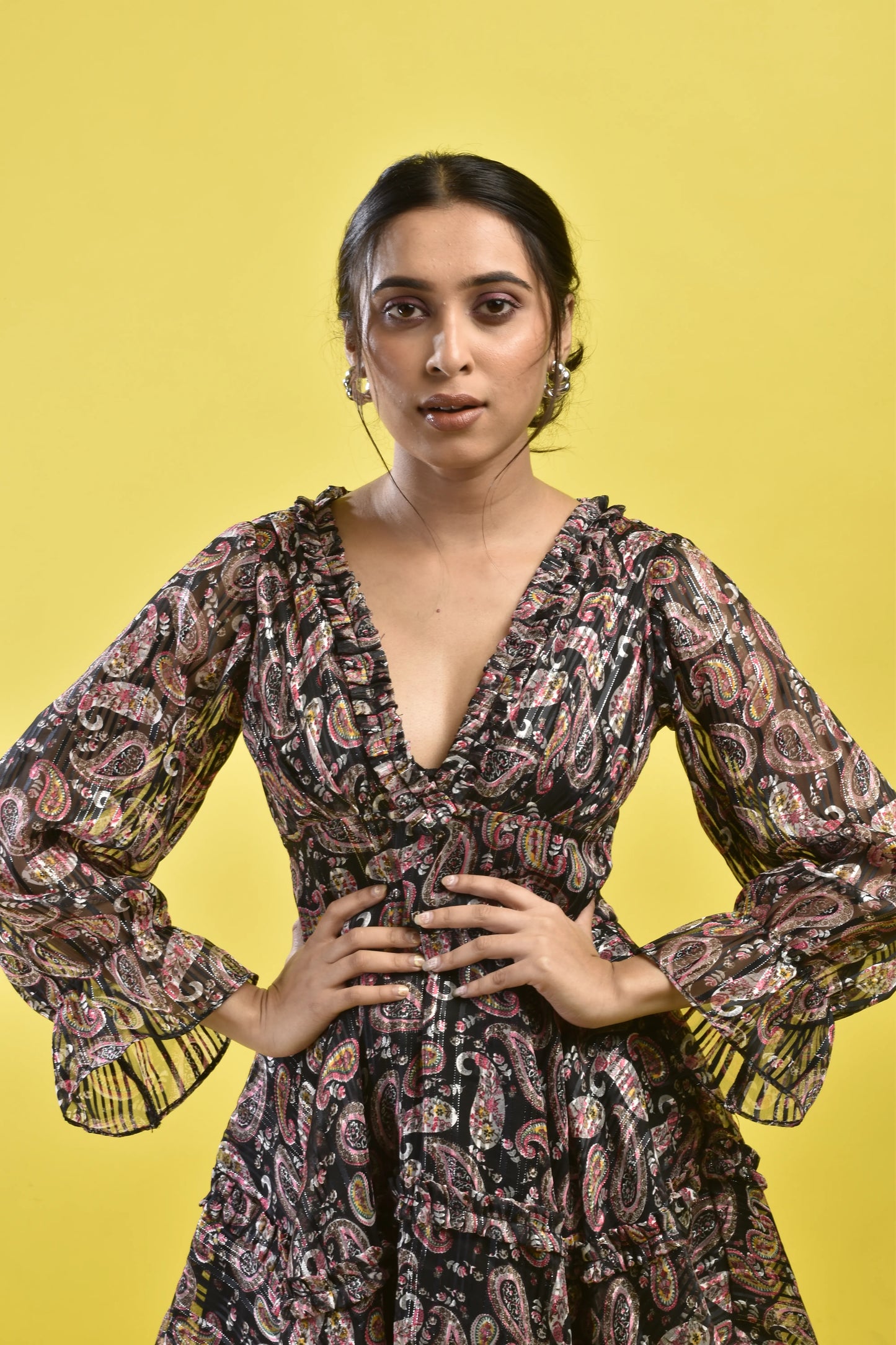 Zari Paisley Flare Dress