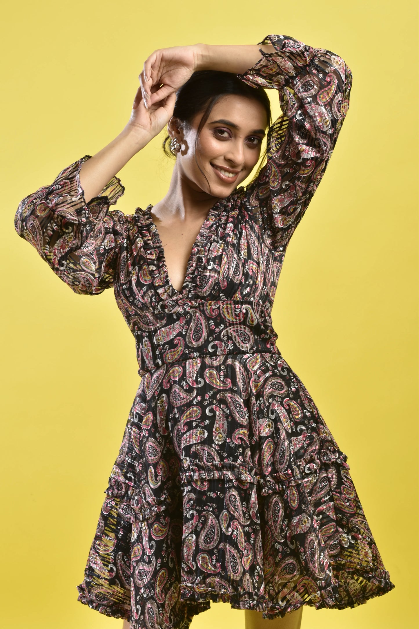 Zari Paisley Flare Dress