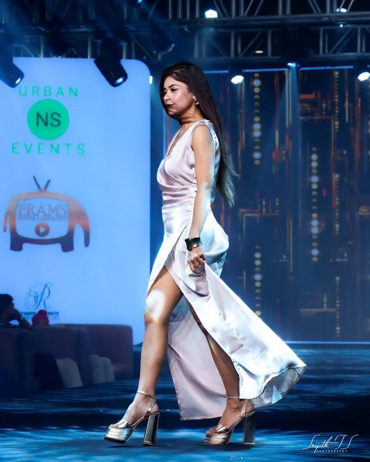 Lunar Grace Slit Maxi Dress