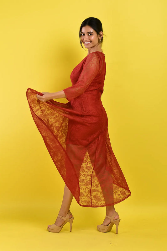 Assymetrical Shimmer Dress