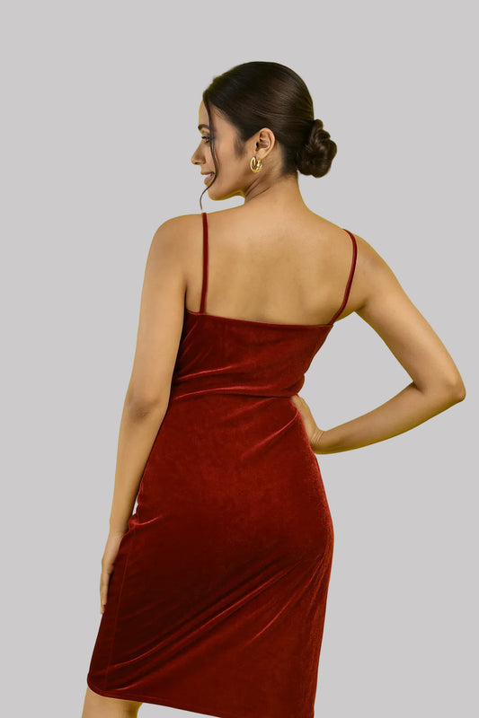 Cowl Neck Slip Dress