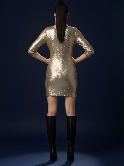 Champagne Sparkle Dress