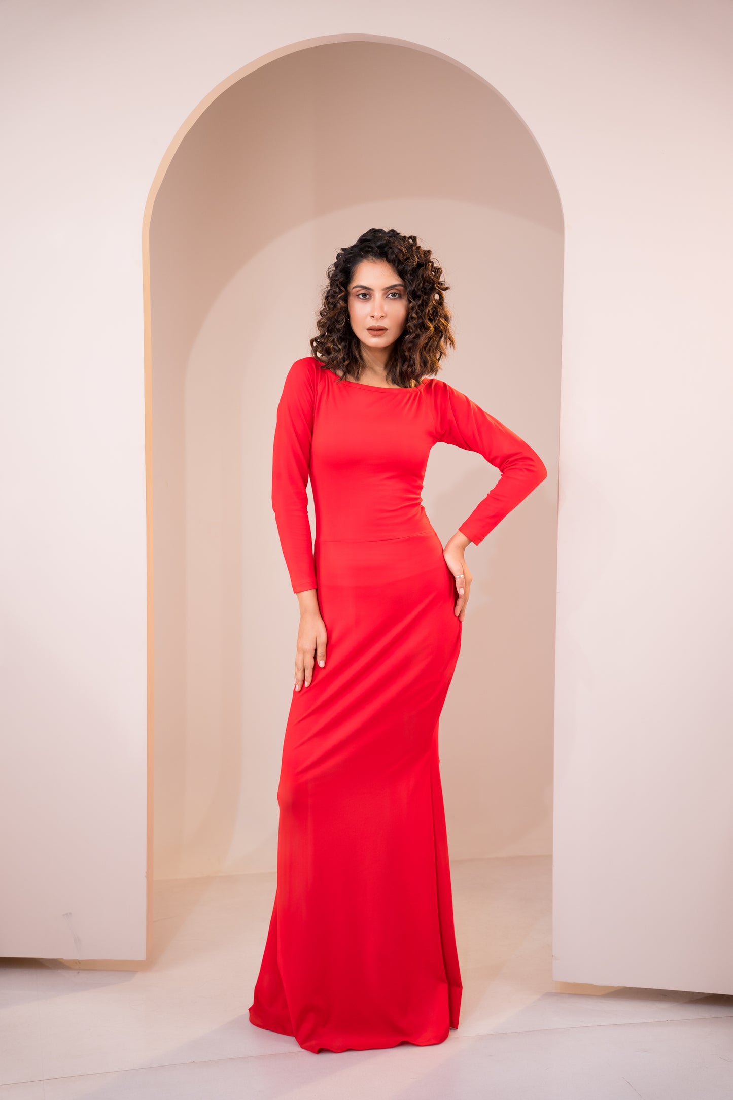 Scarlet Muse Lycra Maxi Dress