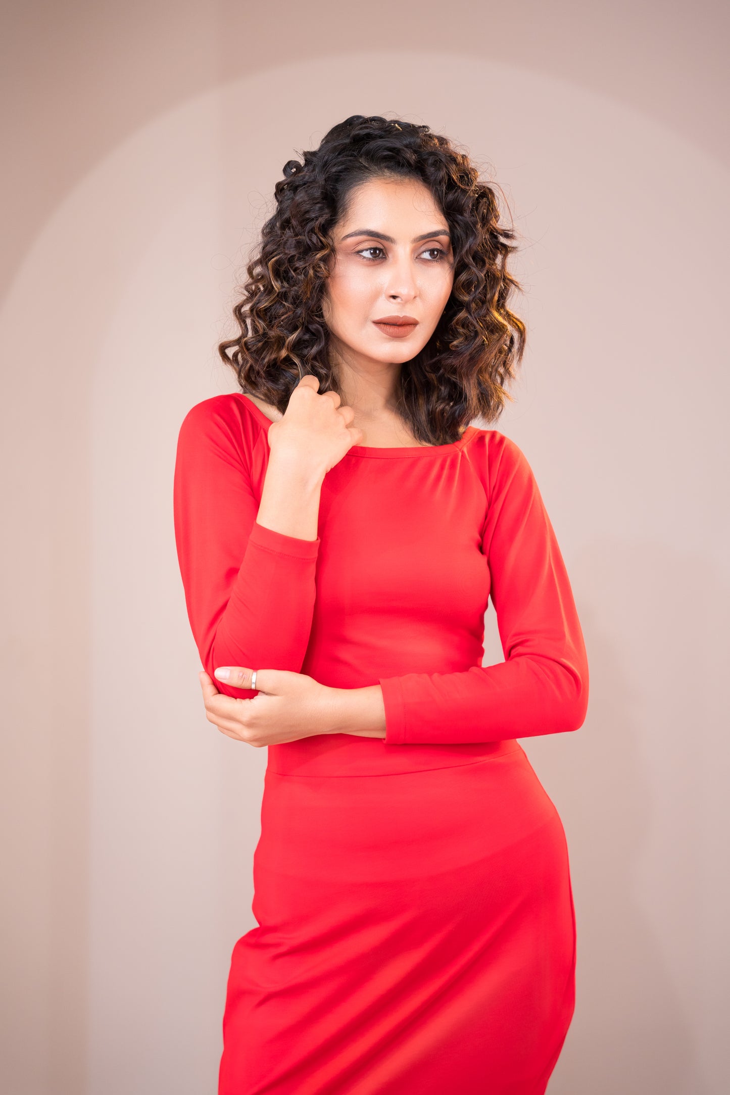 Scarlet Muse Lycra Maxi Dress