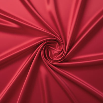 Crimson Radiance Red Satin Gown