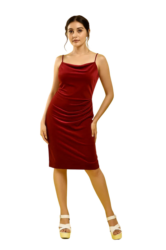 Cowl Neck Slip Dress