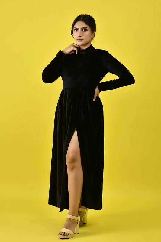 Turtleneck Maxi Dress